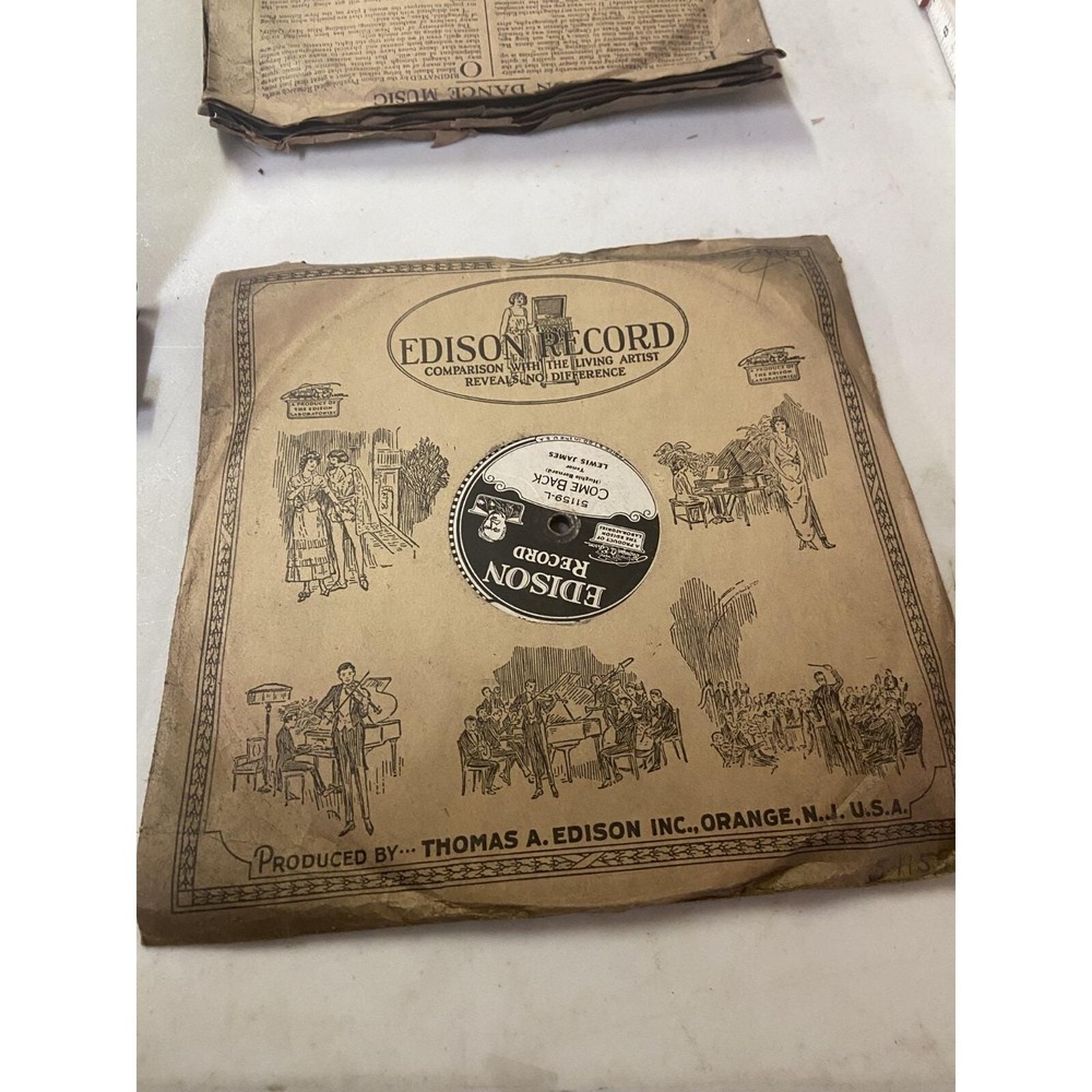 Edison Disc Vinyl Record 51159 ORIGINAL SLEEVE 1923